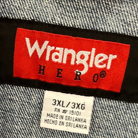 Wrangler Hero Men Big & Tall Farm-House Trucker Jack Daniels Jean Jacket Sz 3XL - Picture 4 of 11